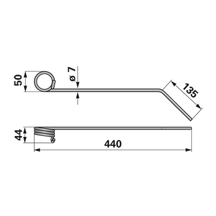 Hackstriegelzinke anstelle von Hatzenbi