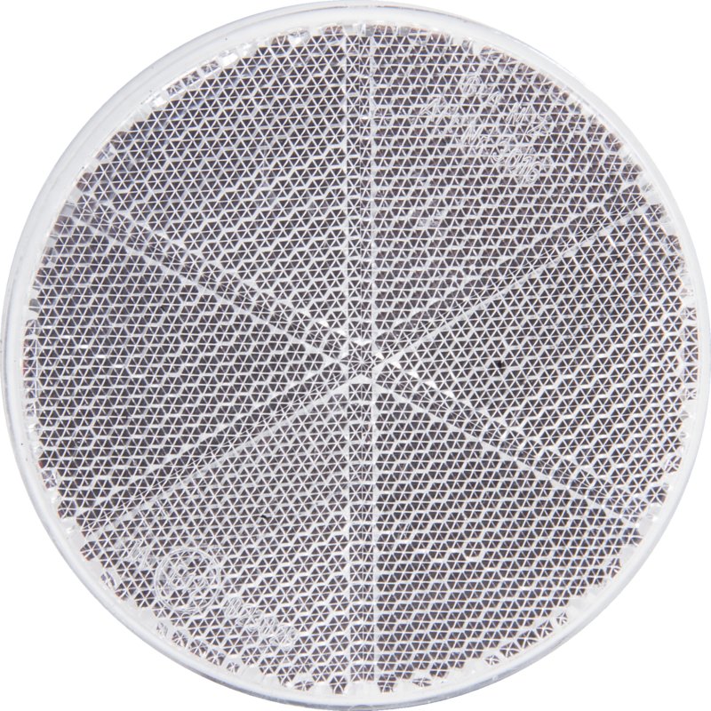 Rückstrahler weiß, selbstklebend, D=80 mm