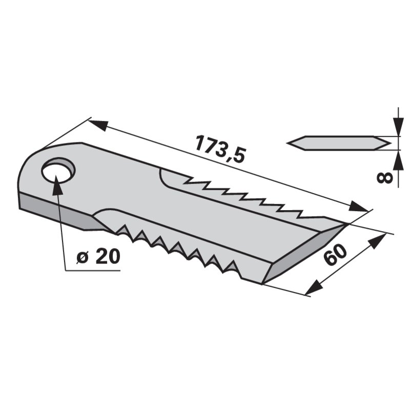 Häckslermesser LG 173