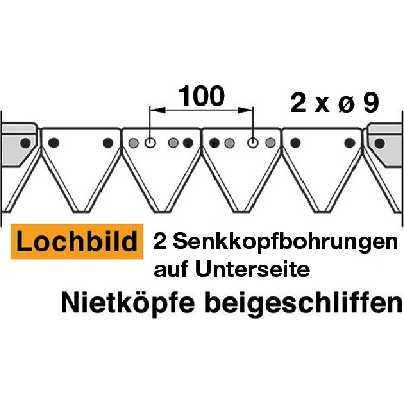 Coltello da falciatrice