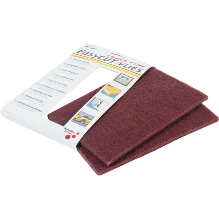 Vlies abrasivo rosso-marrone, superfine 2 pezzi SB-imballato