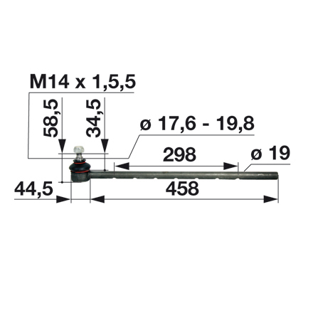 Spurstange komplett zu Ford E0NN3304CA komplett zu Ford E0NN3304CA