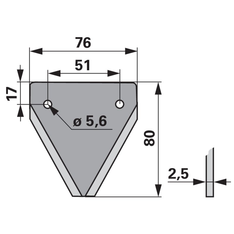 Mähmesserführungsklinge