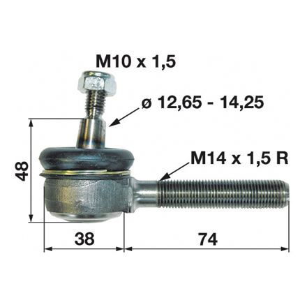 Spurstange komplett Reform Länge 550mm komplett Reform Länge 550mm