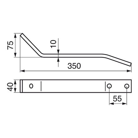 Braccio portadente L 350 mm SIP 151946123