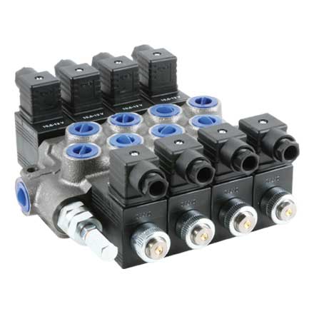 Monoblockventil MDE/4 4xAE1 12V