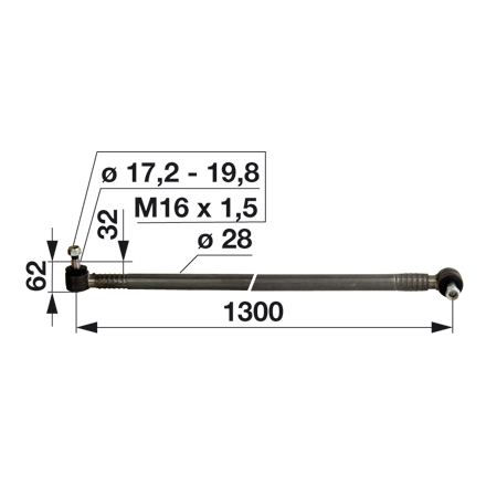 Spurstange komplett zu IHC 3116321 komplett zu IHC 3116321