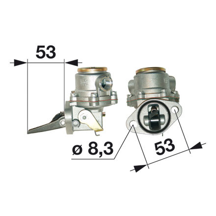 Kraftstoffpumpe mit 2 Löcher