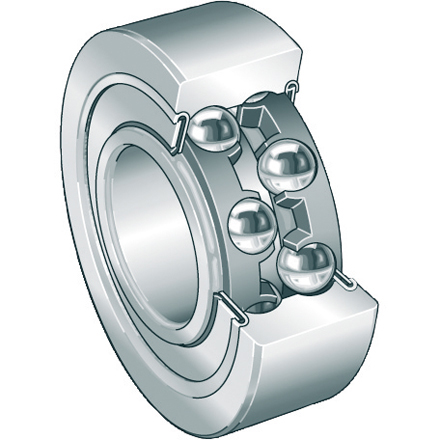 INA Cuscinetto oblicquo a sfere 3006 2RS, DIN628-3, a due file