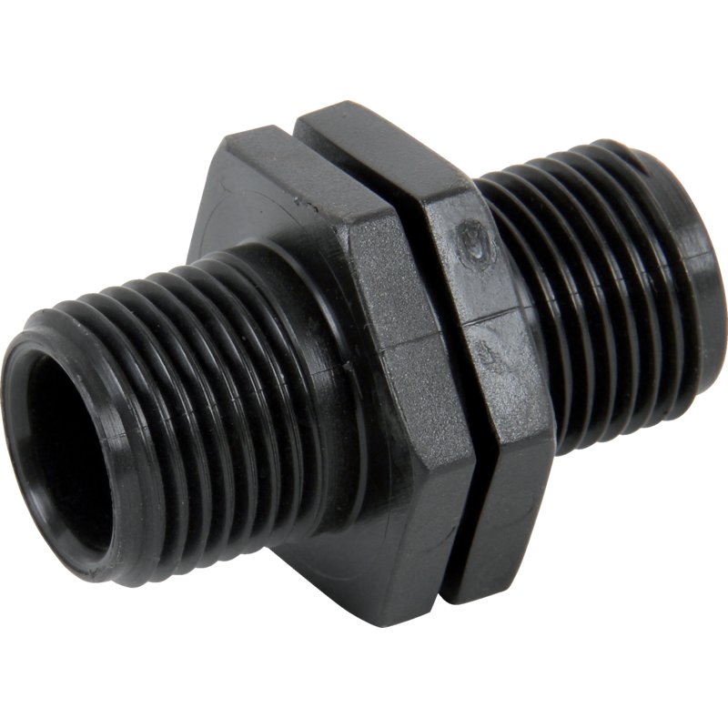 Doppelnippel Kunststoff, 1 Zoll