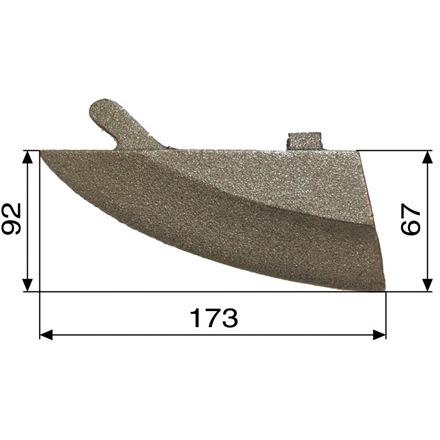 Säscharkeil - kompatibel mit MASCHIO GASPARDO, Vergleichsnummer: 22270397 (kein Originalteil)