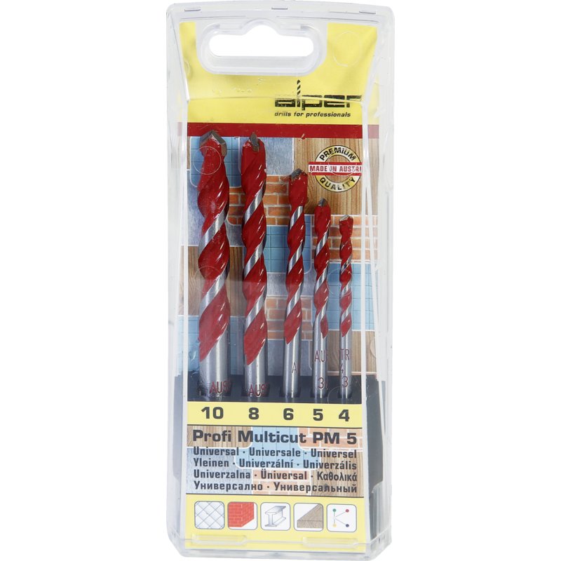 Set di punte per mattoni forati