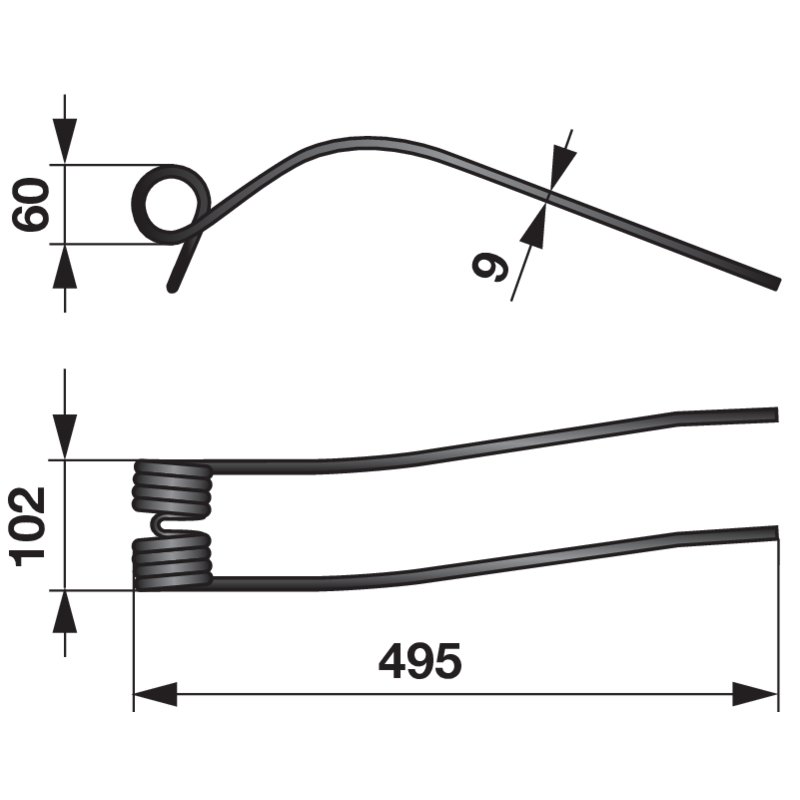 Kreiselschwaderzinke