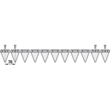 Lama, 82 cm dentato invece di ESM 2600300 11 sezioni