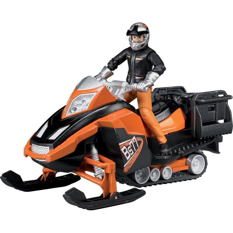 Motoslitta con conducente e accessori giocattolo 63101 - Bruder