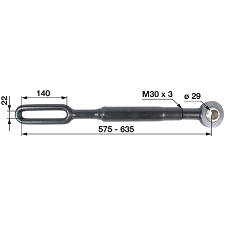 Catena stabilizzatore 575-635 mm invece di Steyr 135700740408