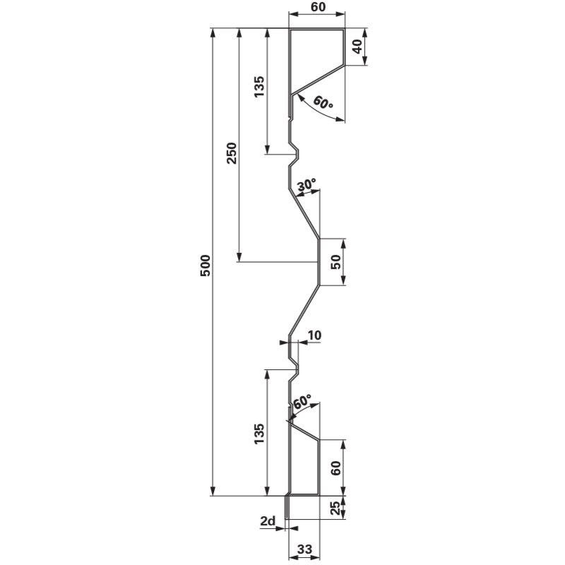 Aufsatzstahlbordwand