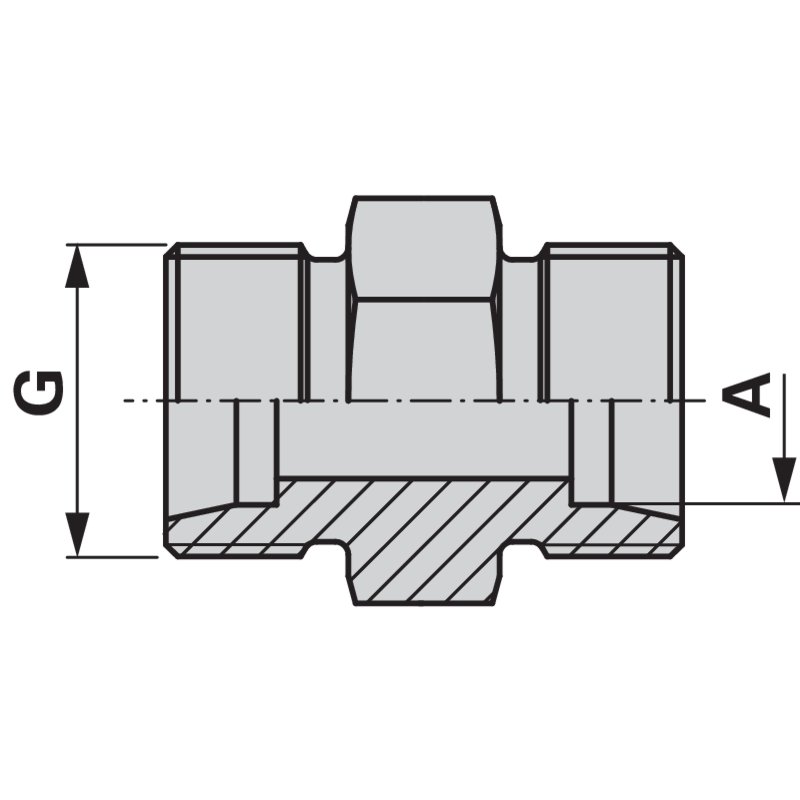 Gerade Verschraubung