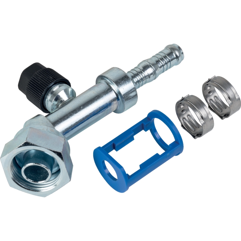 Raccordo a clip KOM DN10 45 1-14 valv. riemp.
