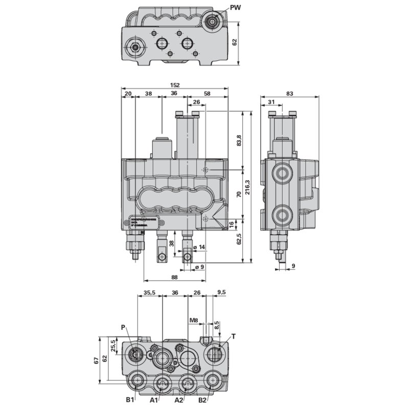 Monoblockventil