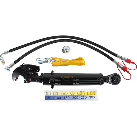 Terzo punto idraulico Cat. 1, 410-570 mm con due rossoule a sfera 19 mm Premium