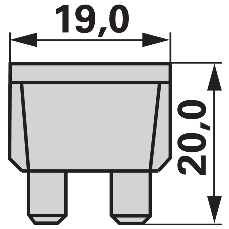 Fusibile a spina piatta standard, 40 A