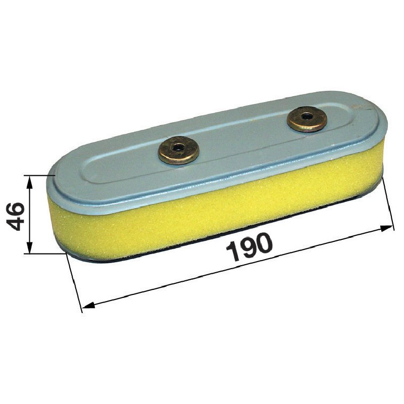 Filtro aria ovale, L=190 x L=63 mm al posto di Honda 17210ZE7013