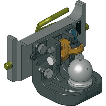 Adapterplatte mit K80 322 mm M20 160 mm