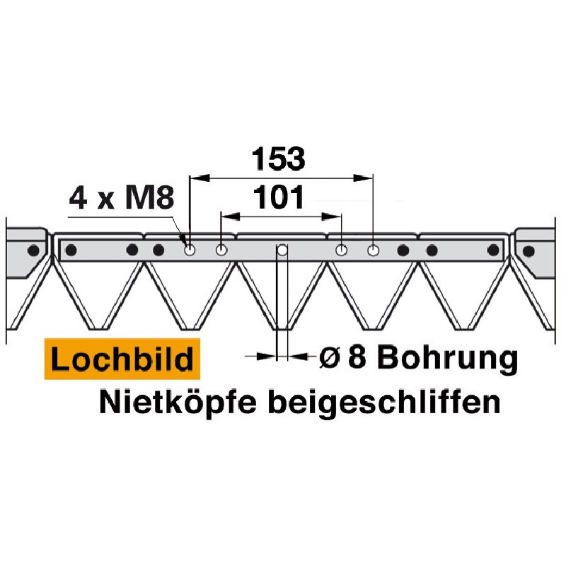 Coltello da falciatrice