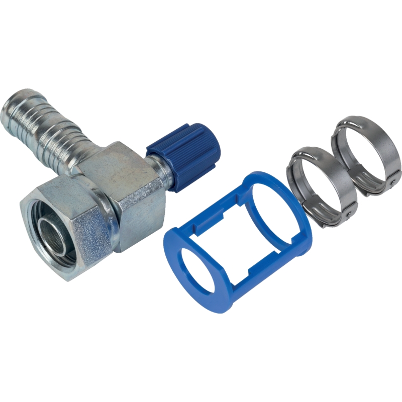 Raccordo a clip KOM DN16 90 1-14 valv. riemp.