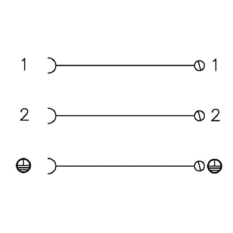 Gerätestecker 250V max. AC, DC schwarz