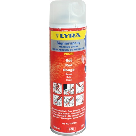 Forstmarkierspray Rot, Inhalt 500 ml von Lyra