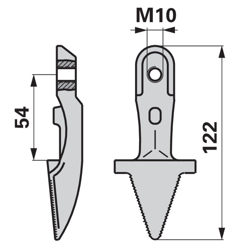 Dita singole per pacciamatura