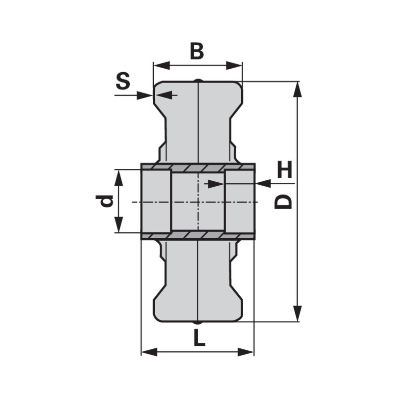 Blechrad 400 x 90 mm, für Kugellager AD 52 mm