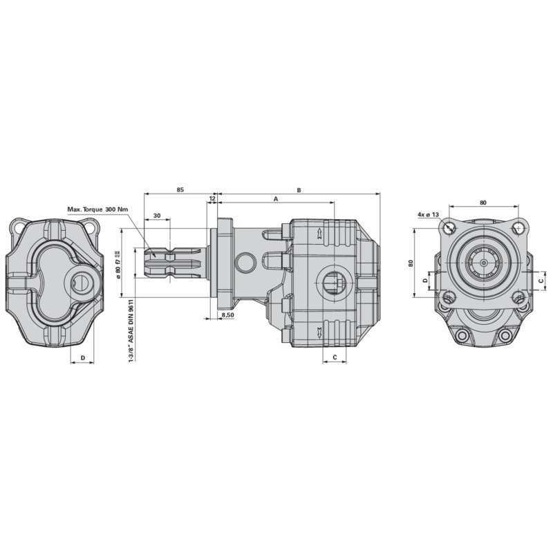 Pompa idraulica ASAE-EHASS 43-L Serie 30