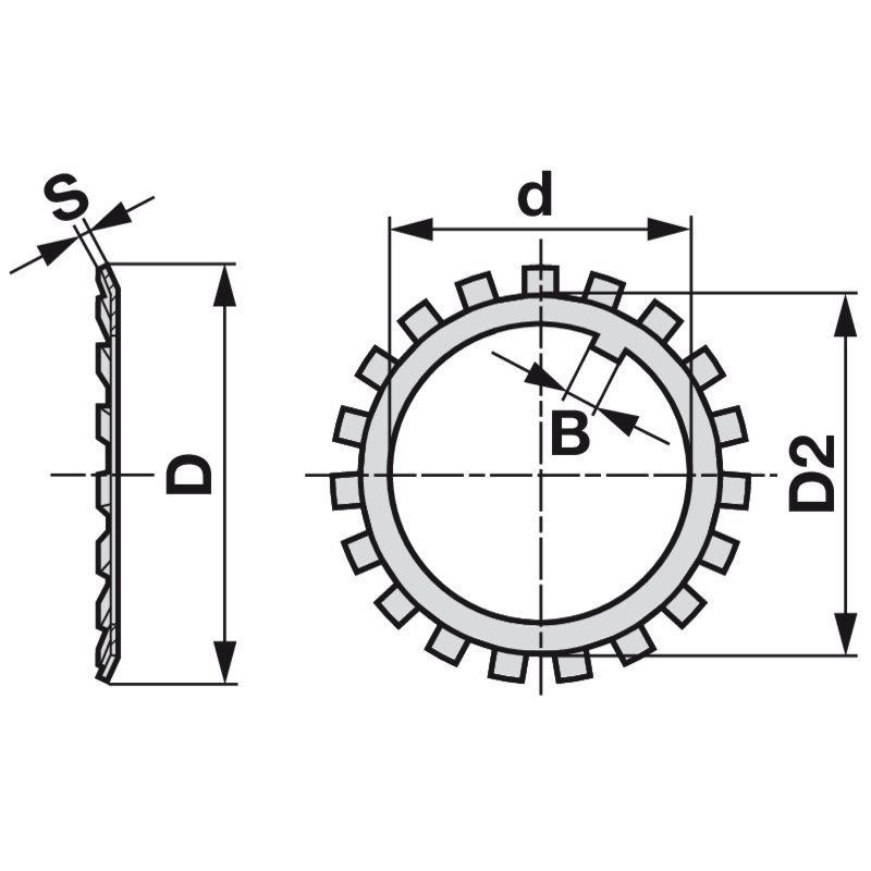 Anello di sicurezza MB12, 86x1x73 mm