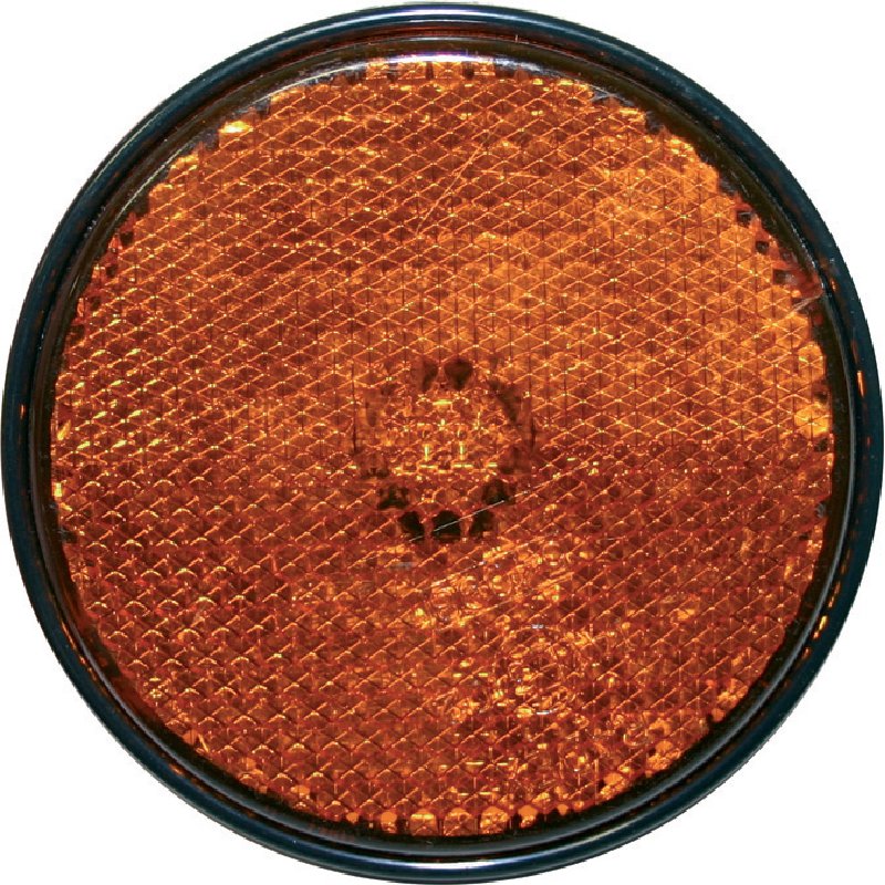 Rückstrahler gelb, mit Schraube M 5, d = 60 mm