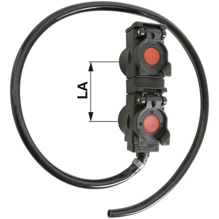 Staubkappe BG3 Doppelt LA55 mit Leckölabfluss