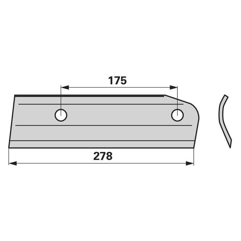 Häckslermesser rechts