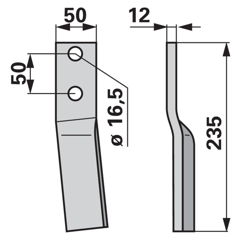 Fräsmesser rechts