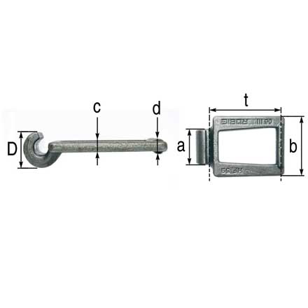 Catena a maglie Kohlswa passo 41,3 mm