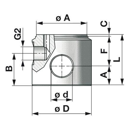 Zylinderboden Dm 50 Brg.u.An
