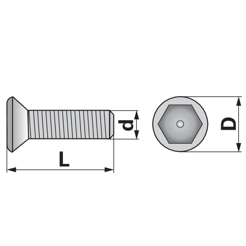 Linsensenkschraube M12 x 31 mm ESM 3232800