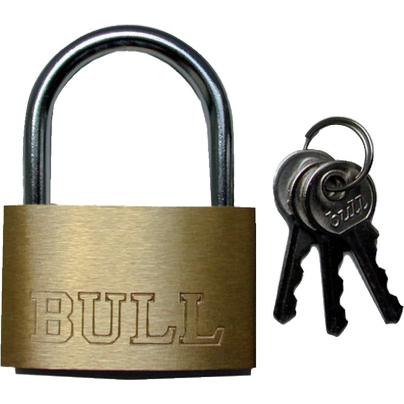 Messingvorhängeschloss 40mm mit 3 Schlüsseln