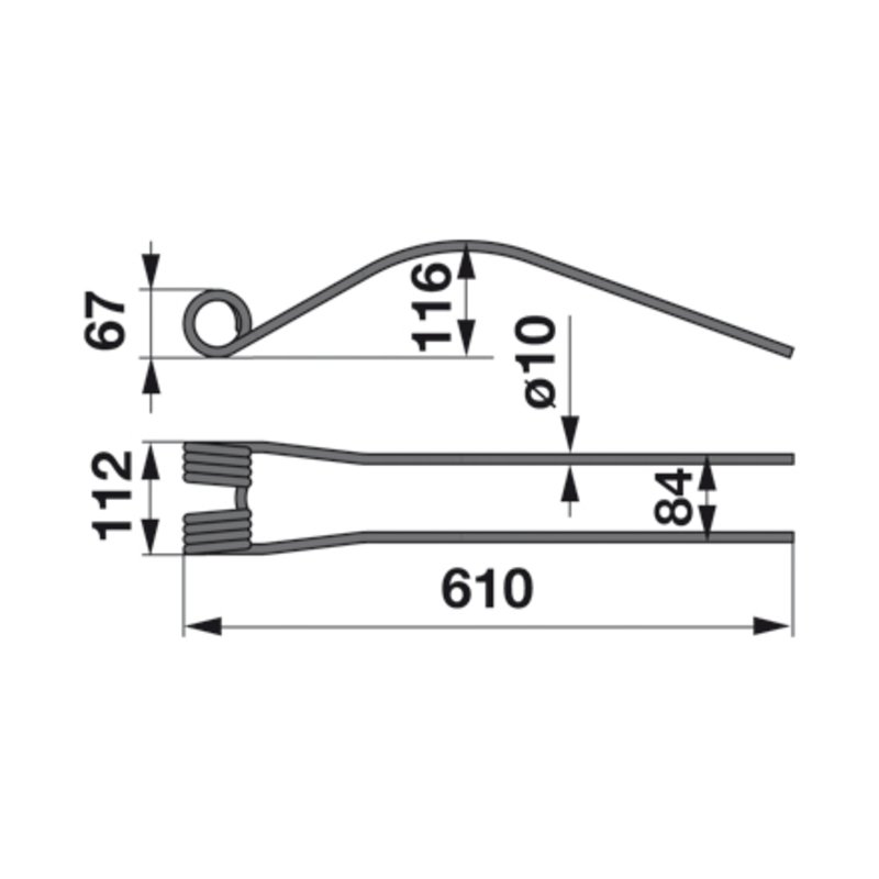 Kreiselschwaderzinke