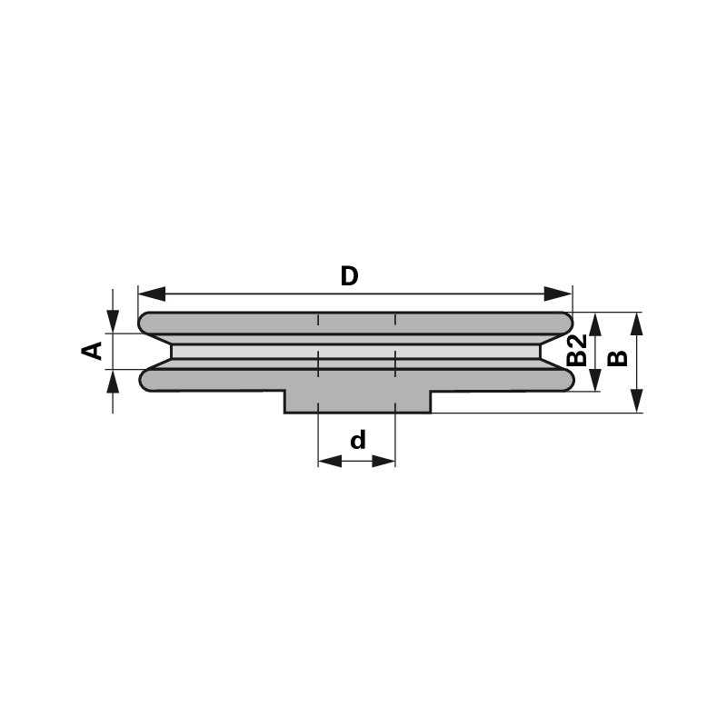 Umlenkrolle für Keilriemen 9,5 mm universal