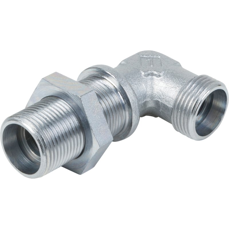 Nipplo a 90° passaparete 12L