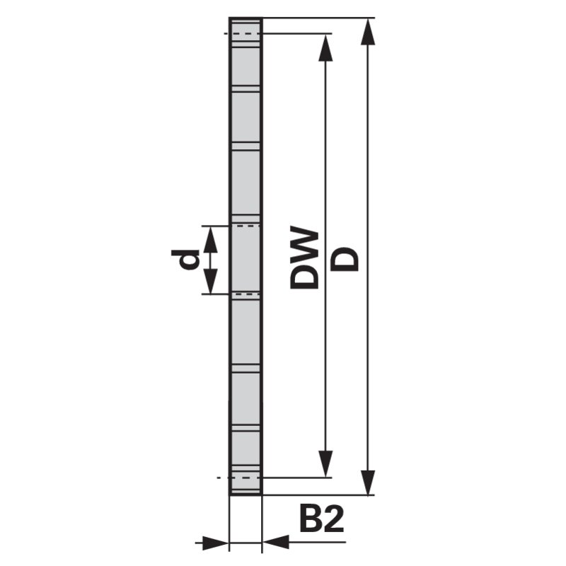 Kettenradscheibe simplex, 1/2 x 5/16, 15 Zähne C45, DIN8187