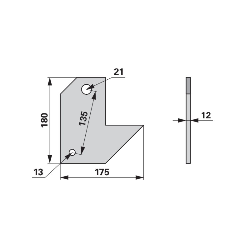 Schwergrubberstielhalter