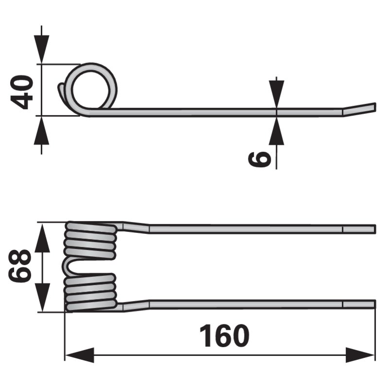 Dente di raccolta all'esterno